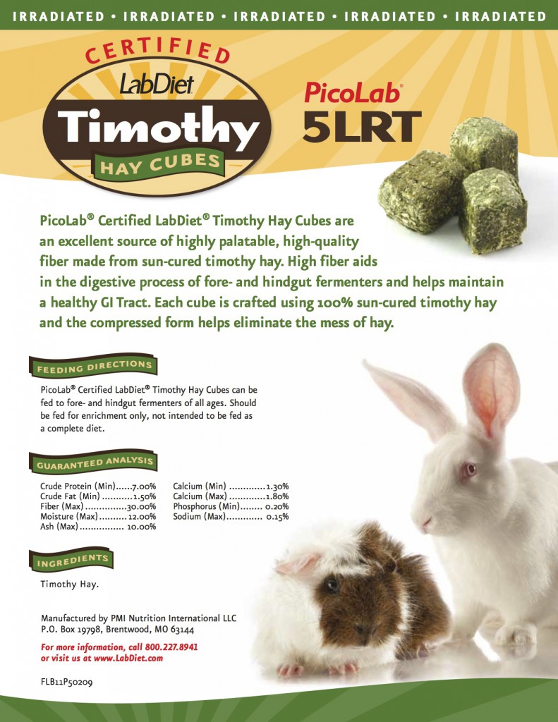 Irradiated Rabbit Feed