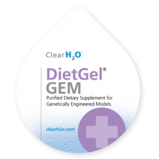 DietGel Gem white tray. A nutritionally fortified dietary supplement designed to support the health of genetically modified rodents.