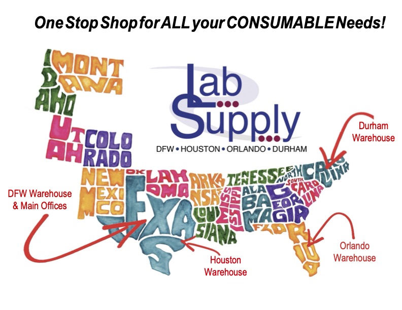 Lab Supply Territory Map. Helping to Achieving Facility Goals